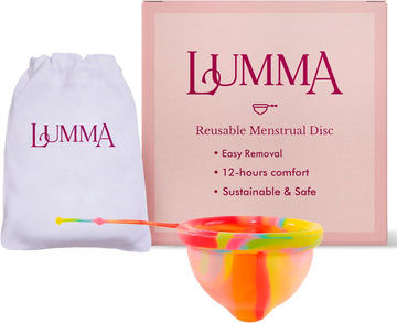 LUMMA Menstrual Disc - Reusable Period Care - Sustainable Alternative to Tampons, Pads & Disposable Discs - Easy to Insert and Remove - Leak-Free - Soft & Comfortable - Available in 3 Sizes