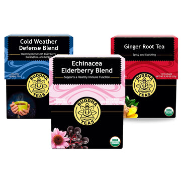 Buddha Teas Organic Cold Weather Immunity Teas Bundle