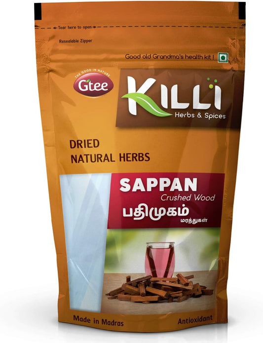 Killi Sappan Wood | Pathimugam | Patang | Pathimukham Crushed, 100G (Pack Of 2)
