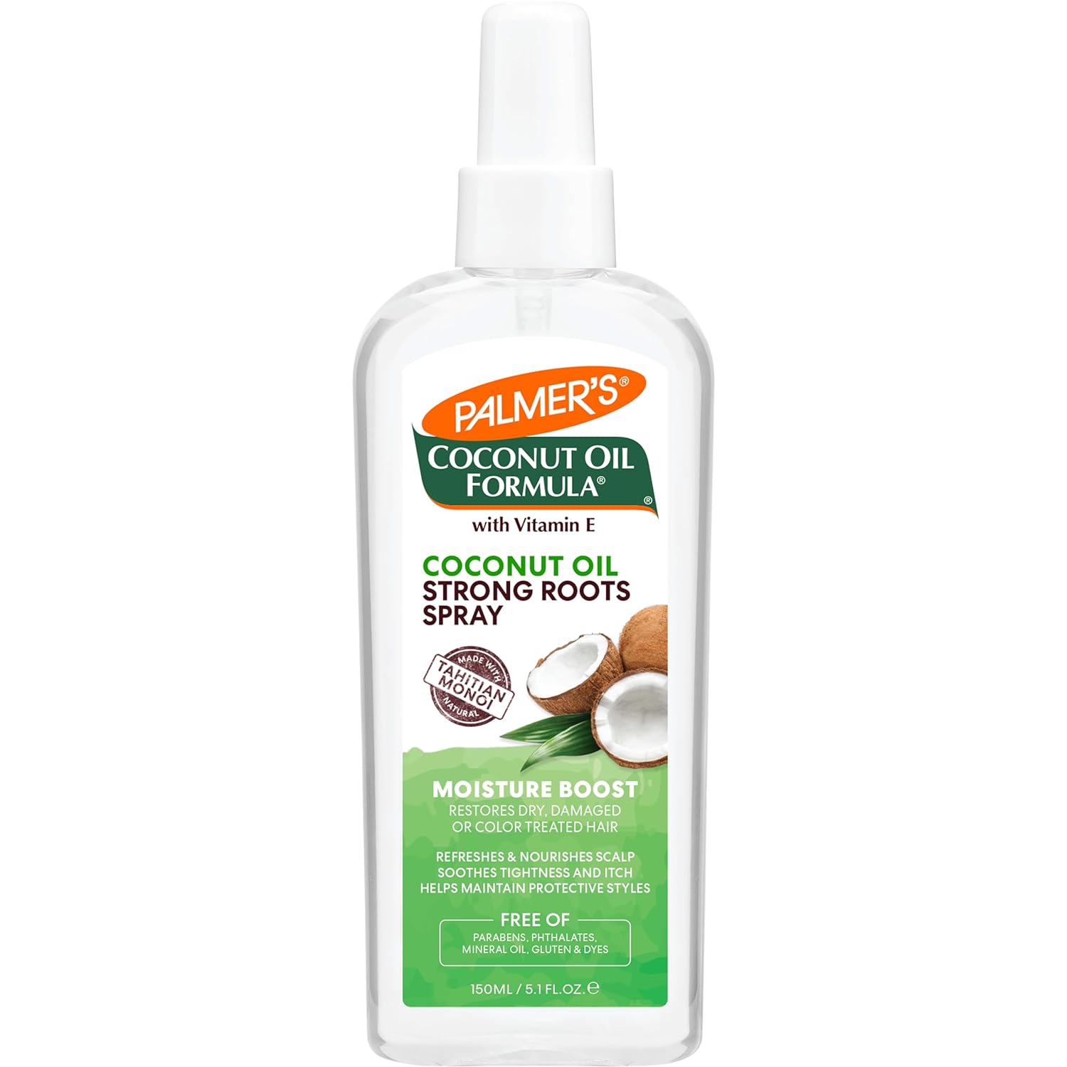 Palmer's Coconut Oil Formula Strong Roots Spray, 5.1 Fl Oz, Pack of 2