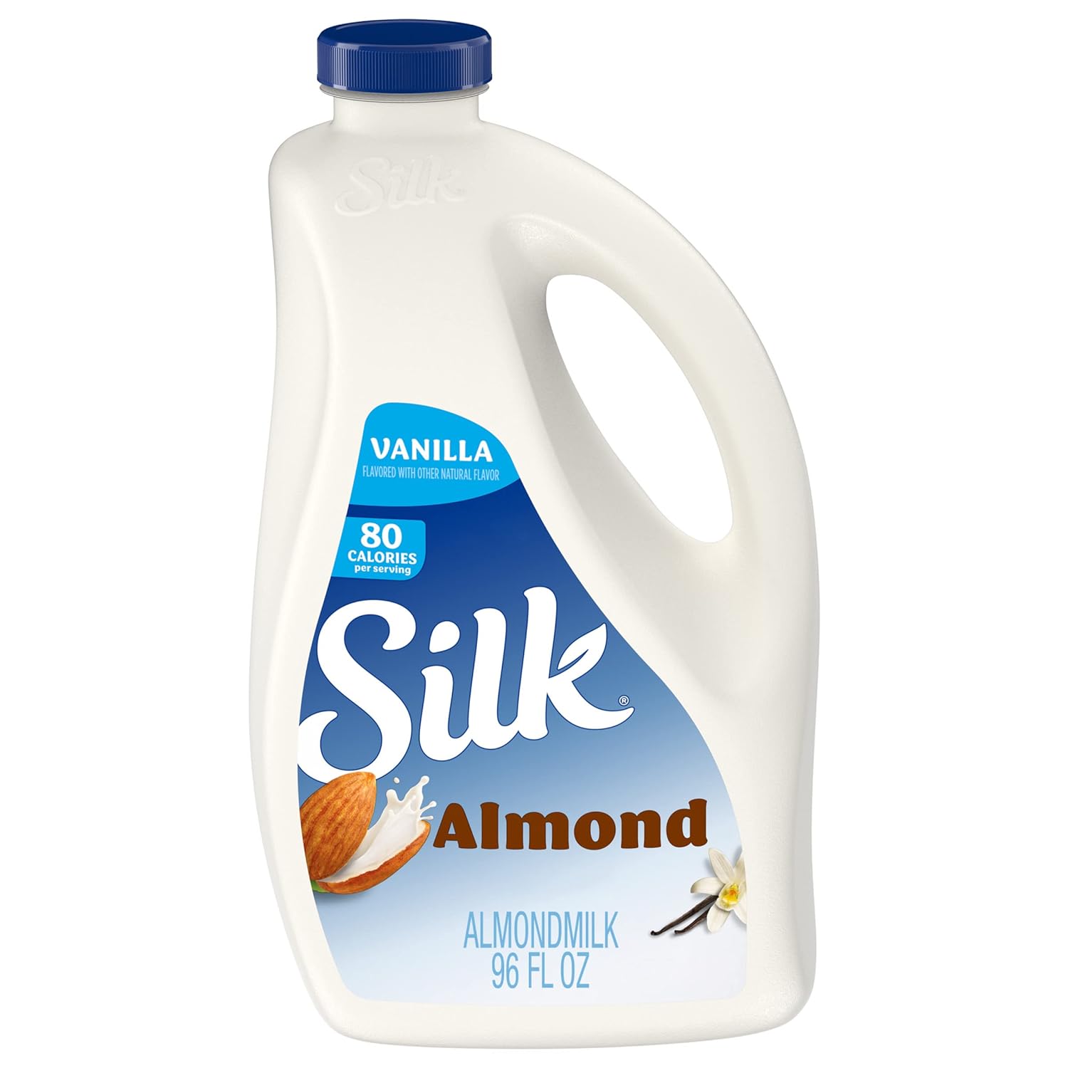 Silk Almond Milk, Vanilla, Dairy-Free, Plant-Based, Non-Gmo Project Verified, 96 Oz