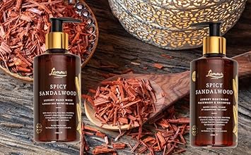 L'amour Natural | Spicy Sandalwood | Luxury Face Wash, Body Wash & Shampoo | Essential Oils | Sulphate Free | Gentle for dry and sensitive skin | 250mL : Amazon.co.uk: Beauty