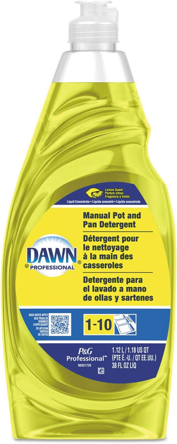 Dawn 45113EA Manual Pot & Pan Dish Detergent, Lemon, 38 oz Bottle