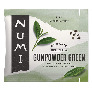 Numi Organic Gunpowder Green Tea, 100 Tea Bags, Full-Bodied & Gently Rolled Chinese Green Tea, Caffeinated