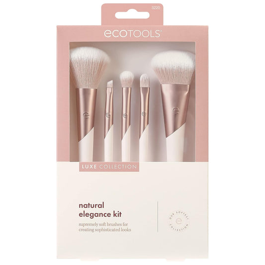 Ecotools Ecofriendly Luxe Flawless Foundation Makeup Brush For Liquid & Cream Foundation, Dense, Synthetic Bristles, Eco-Friendly Premium Quality Makeup Brush, Vegan & Cruelty-Free, 1 Count