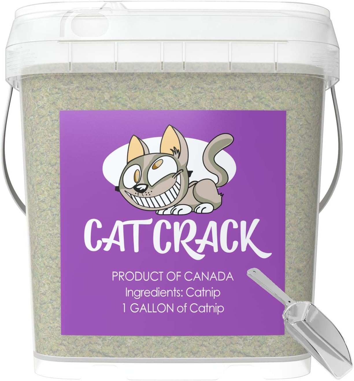 Cat Crack Catnip, Zoomie-Inducing Cat Nip Blend, North American Made & 100% Natural, Safe & Non-Addictive Catnip Treats Used to Supplement Catnip Toys, Catnip Spray, & Cat Accessories (20 Cups)