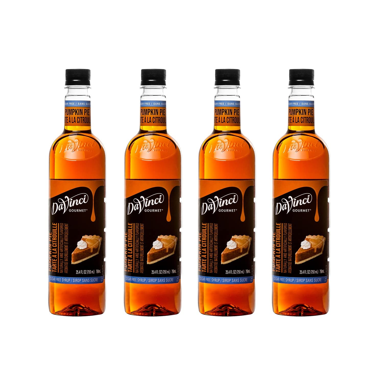 Davinci Gourmet Sugar-Free Pumpkin Pie Syrup, 25.4 Fluid Ounce (Pack Of 4)