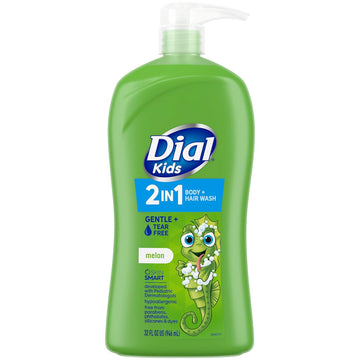 Dial Kids 2-In-1 Body+Hair Wash, Melon, 32 Fl Oz