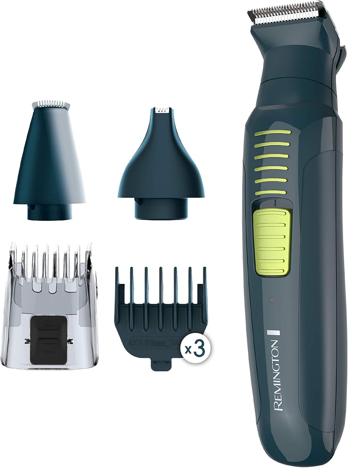 Remington Ultrastyle Rechargeable Total Grooming Kit, Pg6111, Teal/Green