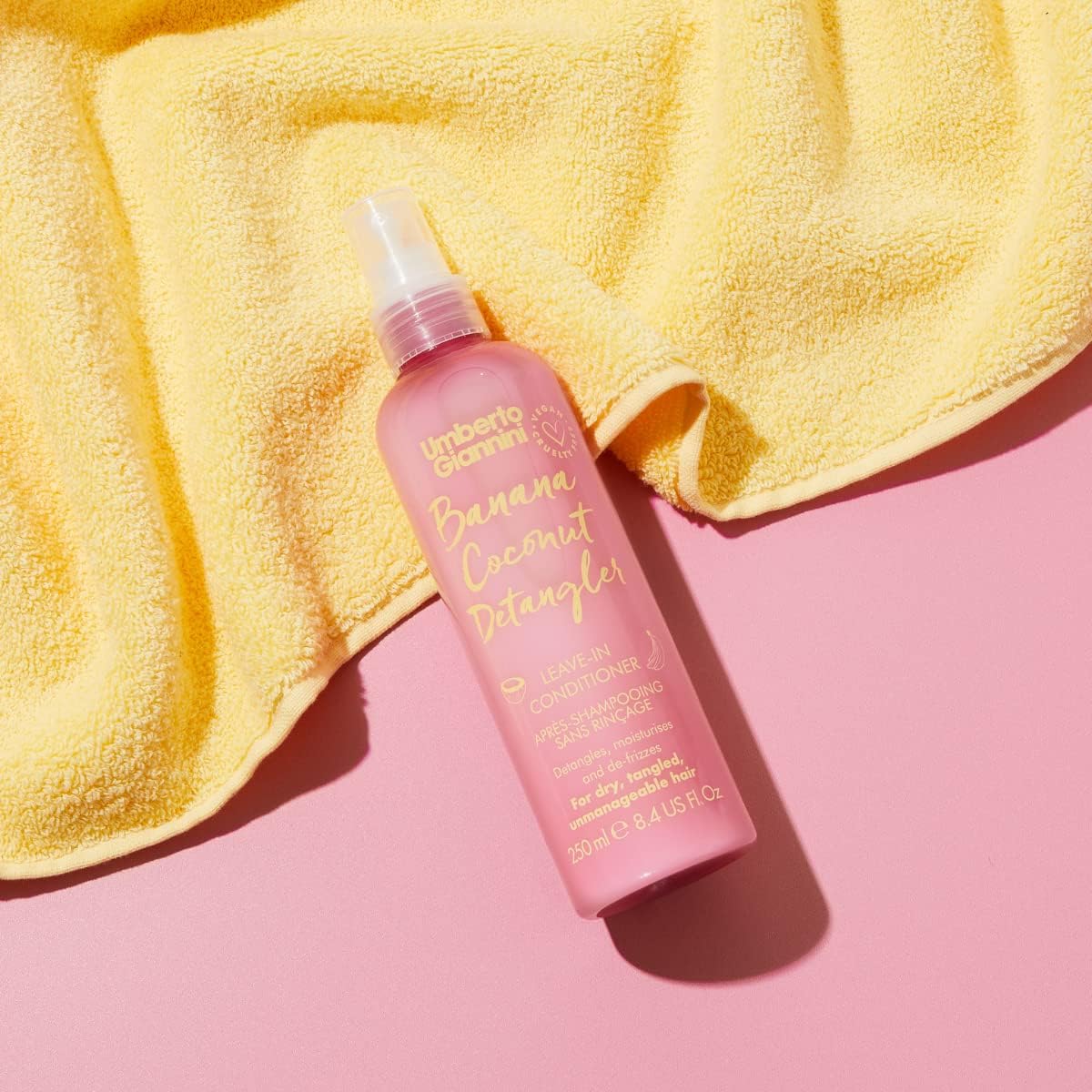 Umberto Giannini Banana Coconut Detangler 250ml - Lightweight Coconut Oil Leave in Conditioning Spray : Amazon.co.uk: Beauty