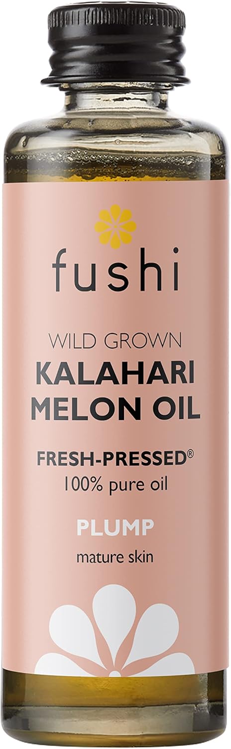 Fushi Kalahari Melon Seed Oil, Fresh-Pressed, Rich In Vitamin E, 70% Linoleic Acid , Best For Wrinkles, Elasticity & Skin Repair , Antioxidant & Non-Comodogenic , Vegan & Made In The Uk