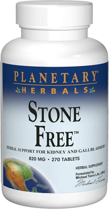 Planetary Herbals Stone Free 820mg, Herbal Support for Kidney and Galladder, 270 tablets