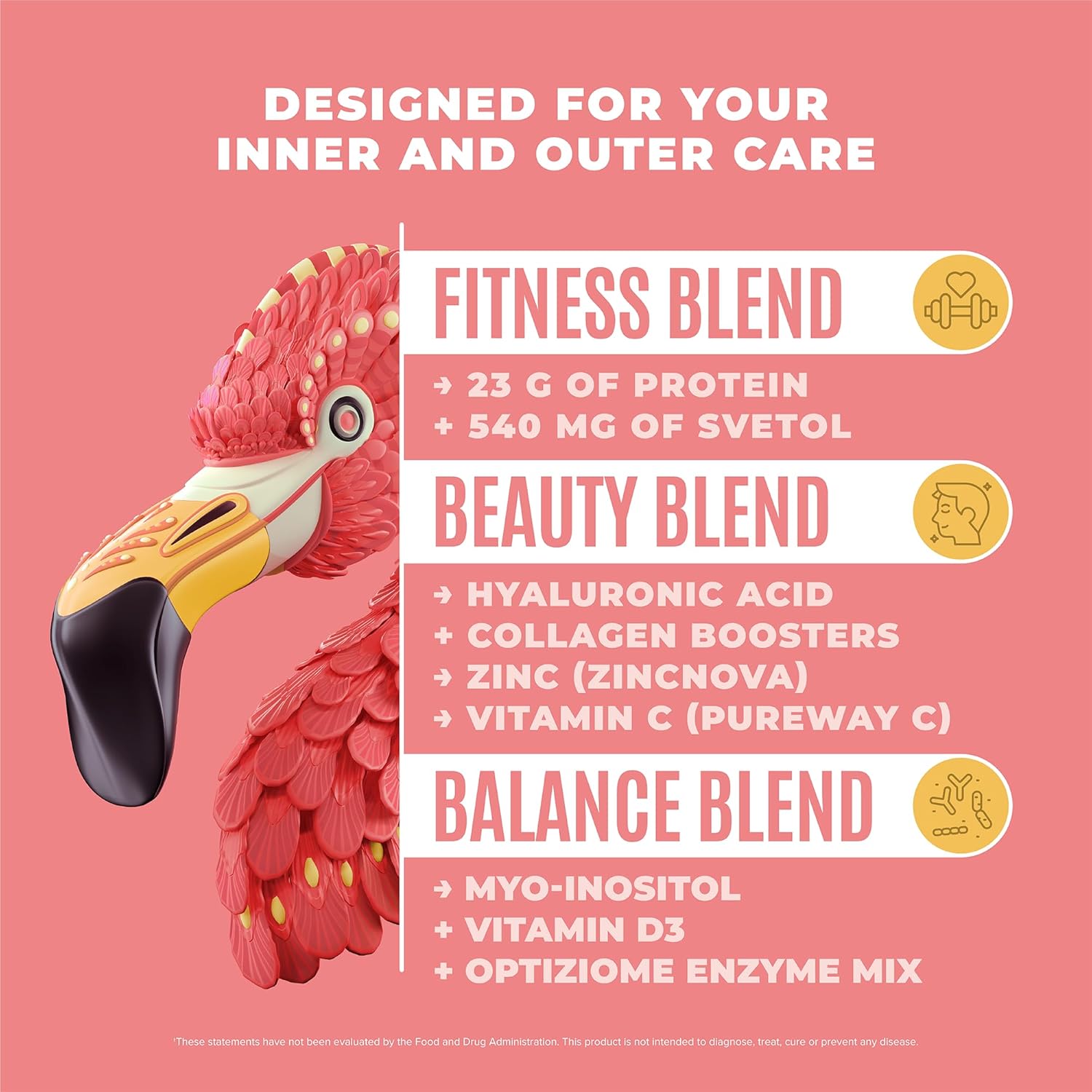 Birdman Fitmingo Vegan Protein Powder With Inositol, Collagen Boosters, Hyaluronic Acid And Vitamins | Low Carb, Dairy Free, Low Calorie | 22G Plant Based Mocha Protein Powder With Myo-Inositol : Health & Household