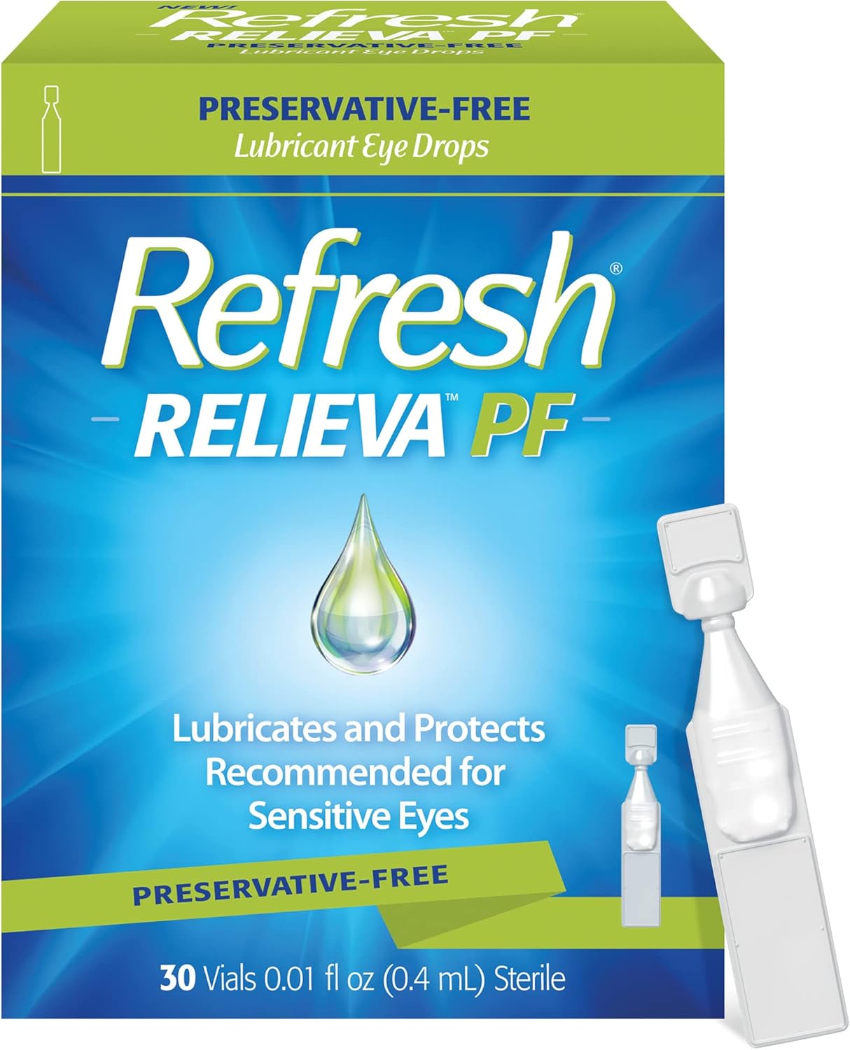 Refresh Relieva Pf Preservative-Free Tears, 0.01 Fl Oz (0.4 Ml), 30 Single-Use Containers