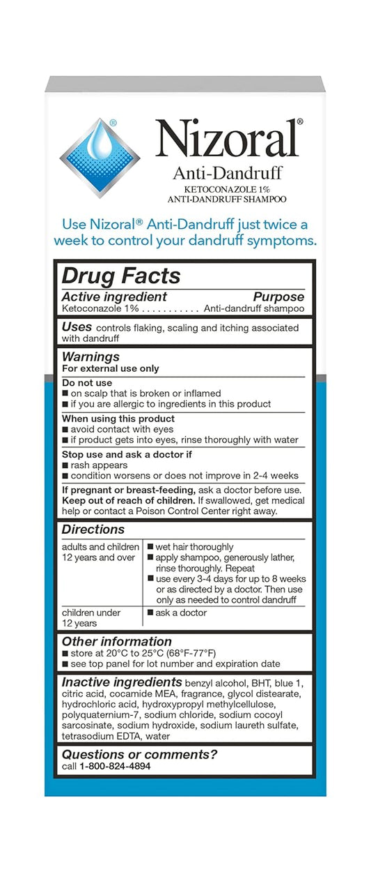 Nizoral Ad Antidandruff Shampoo, Fresh, 4 Fl Oz