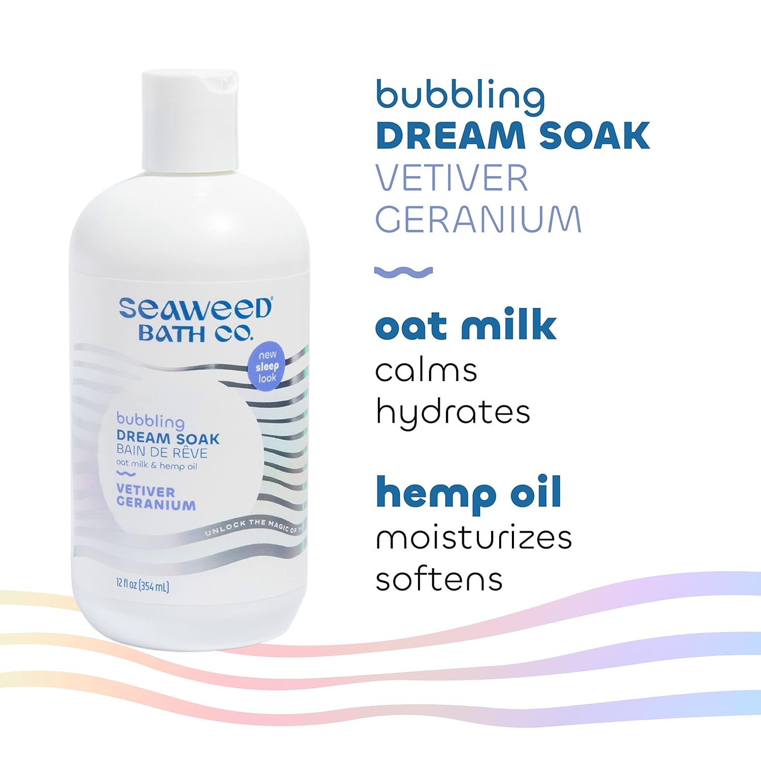 Seaweed Bath Co. Bubbling Muscle Soak, Tea Tree Lavender Scent, 12 Ounce, Sustainably Harvested Seaweed, French Sea Clay, Arnica