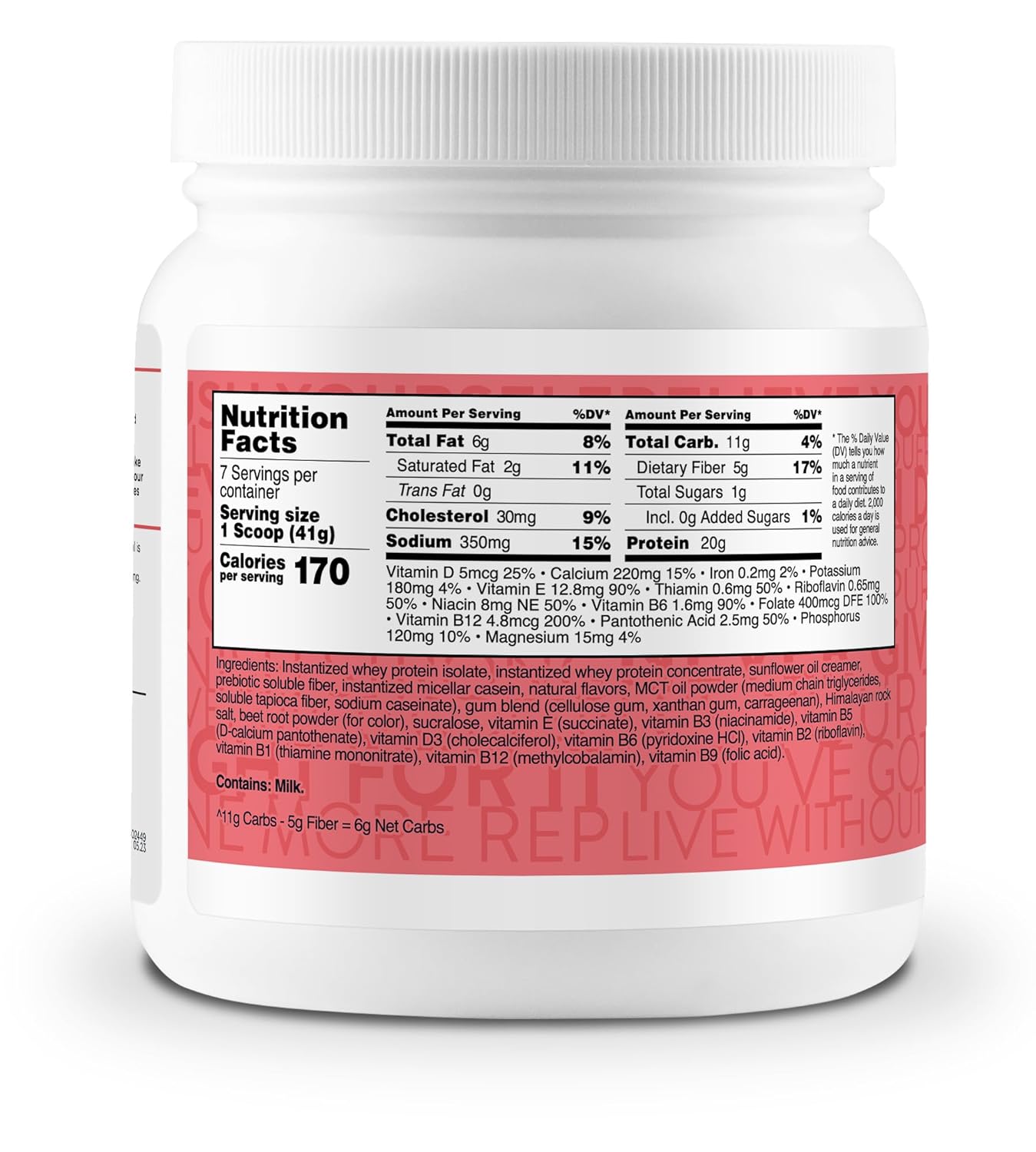 TransformHQ Meal Replacement Shake Powder 7 Servings (Strawberry & Cre
