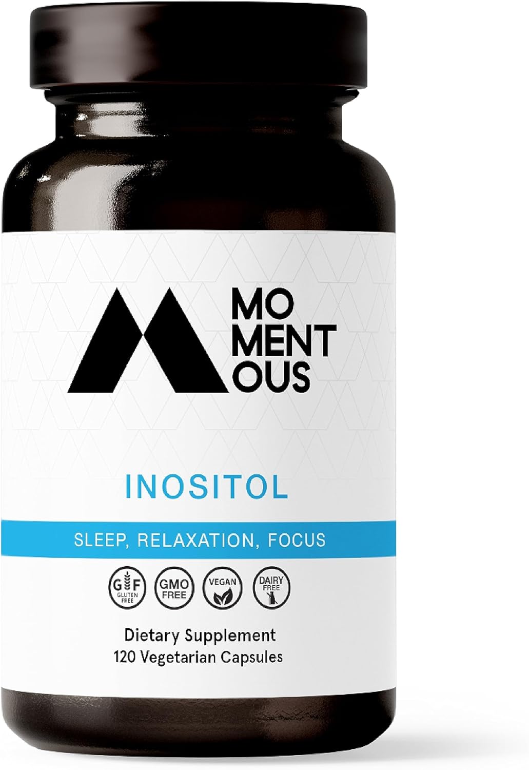 Momentous Inositol Supplement - Myo-Inositol For Mood Balance, Cognitive Function & Rest Quality Support - Vegan, Gmo-Free, Gluten-Free, 60 Servings