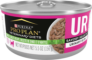 Purina Pro Plan Veterinary Diets Ur Urinary St/Ox Savory Selects Feline Formula Turkey & Giblet Recipe In Sauce Wet Cat Food - (Pack Of 24) 5.5 Oz. Cans