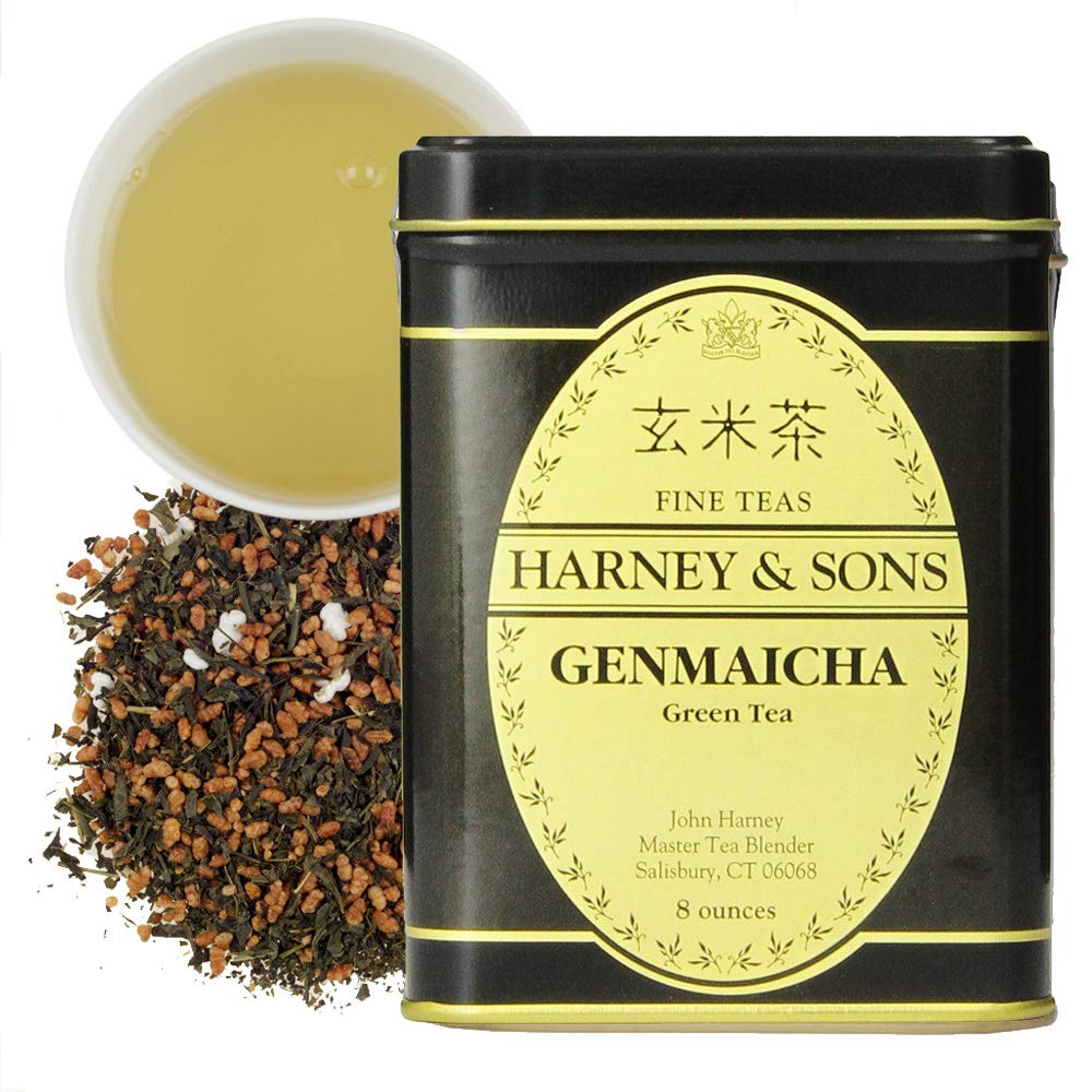 Harney & Sons Genmaicha Tea | 8 Oz Loose Leaf Tea