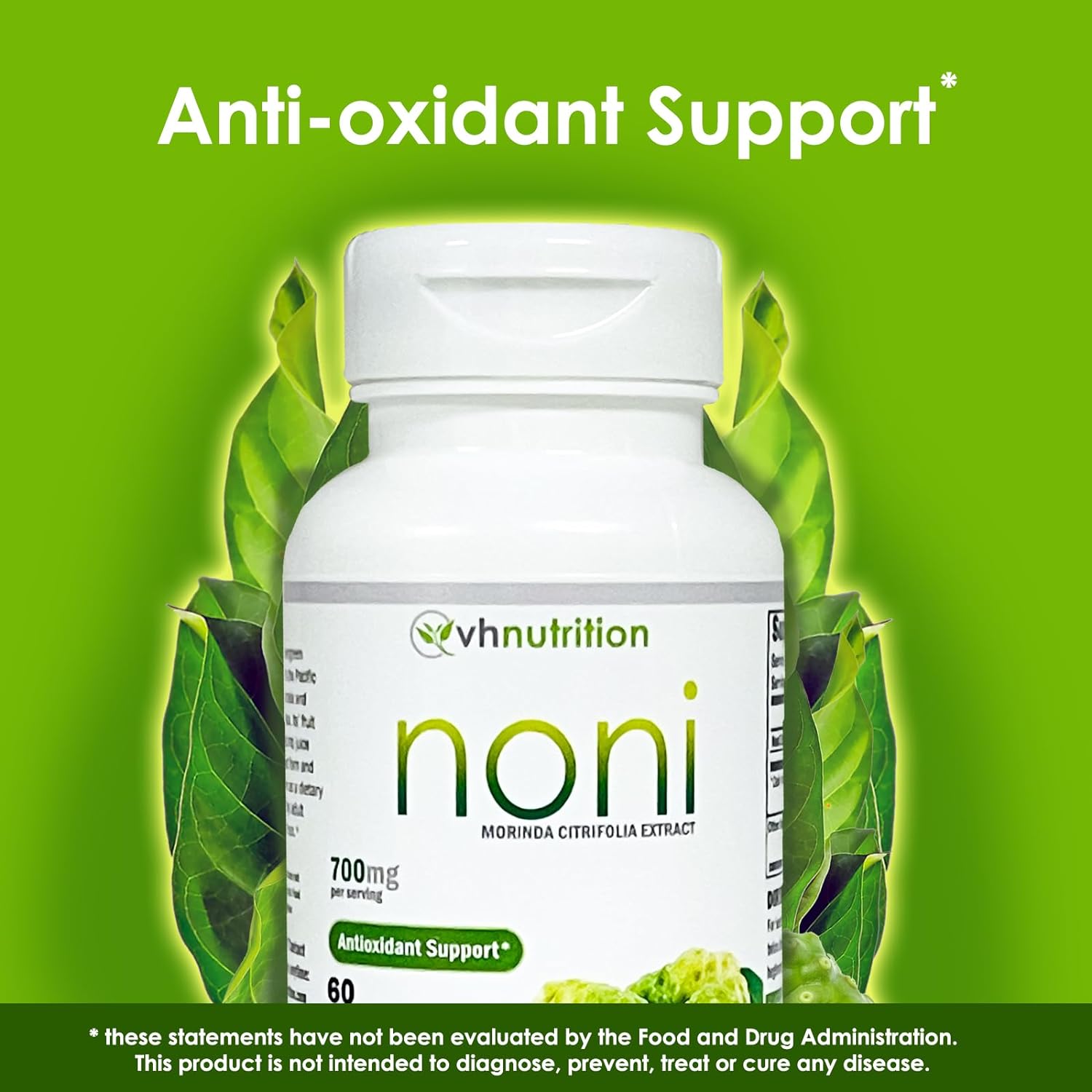 VH Nutrition NONI Capsules | 700mg Morinda citrifolia Extract Pills | Natural Antioxidant* Supplement | 60 Capsules : Health & Household