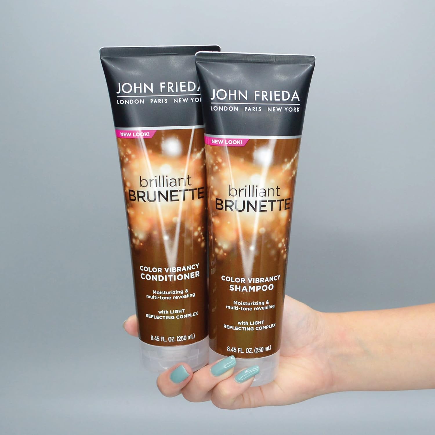 John Frieda Brilliant Brunette Multi-Tone Revealing Color Protecting Conditioner, for maintaining Color Treated Hair, Anti-Fade Conditioner, 8.45 oz, with Sweet Almond Oil and Crushed Pearls : Standard Hair Conditioners : Beauty & Personal Care