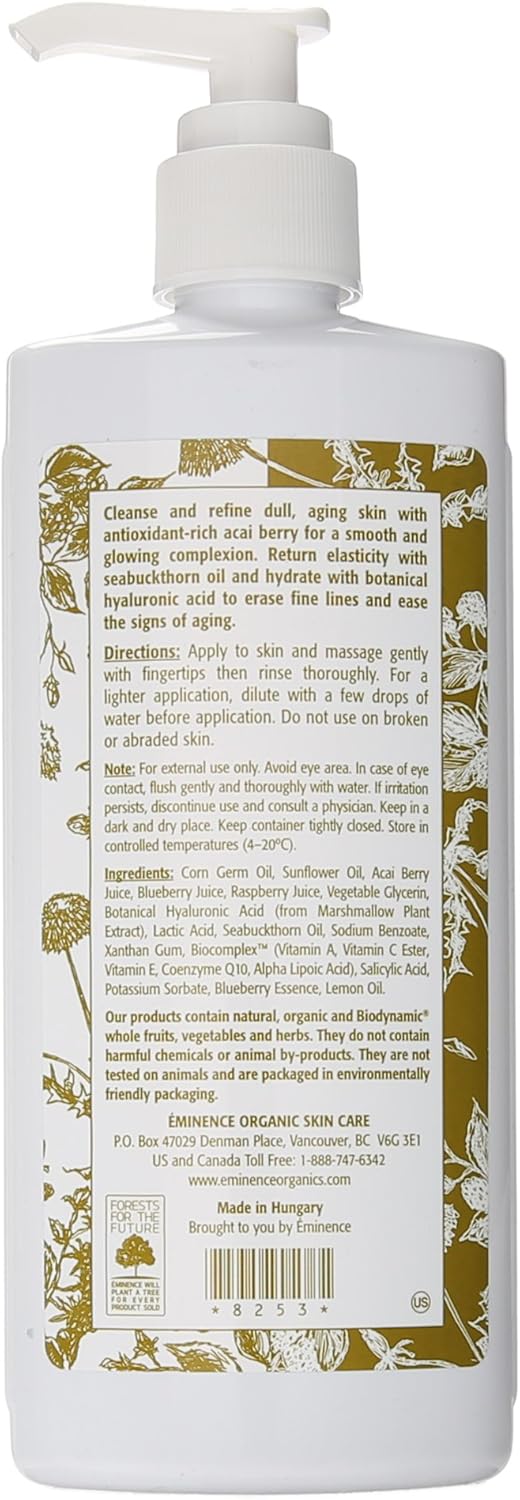 Eminence Firm Skin Acai Cleanser, 8.4 Ounce (Package May Vary)