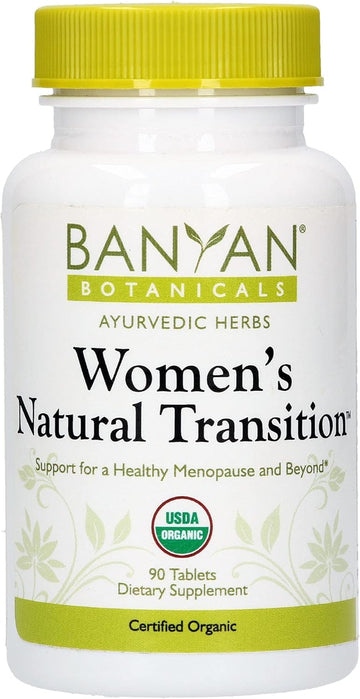 Banyan Botanicals Women’s Natural Transition – Organic Menopause Supplement with Shatavari Root & Vidari Kanda – Herbal Support For Menopause & Beyond* – 90 Tablets – Non GMO Sustainably Sourced Vegan