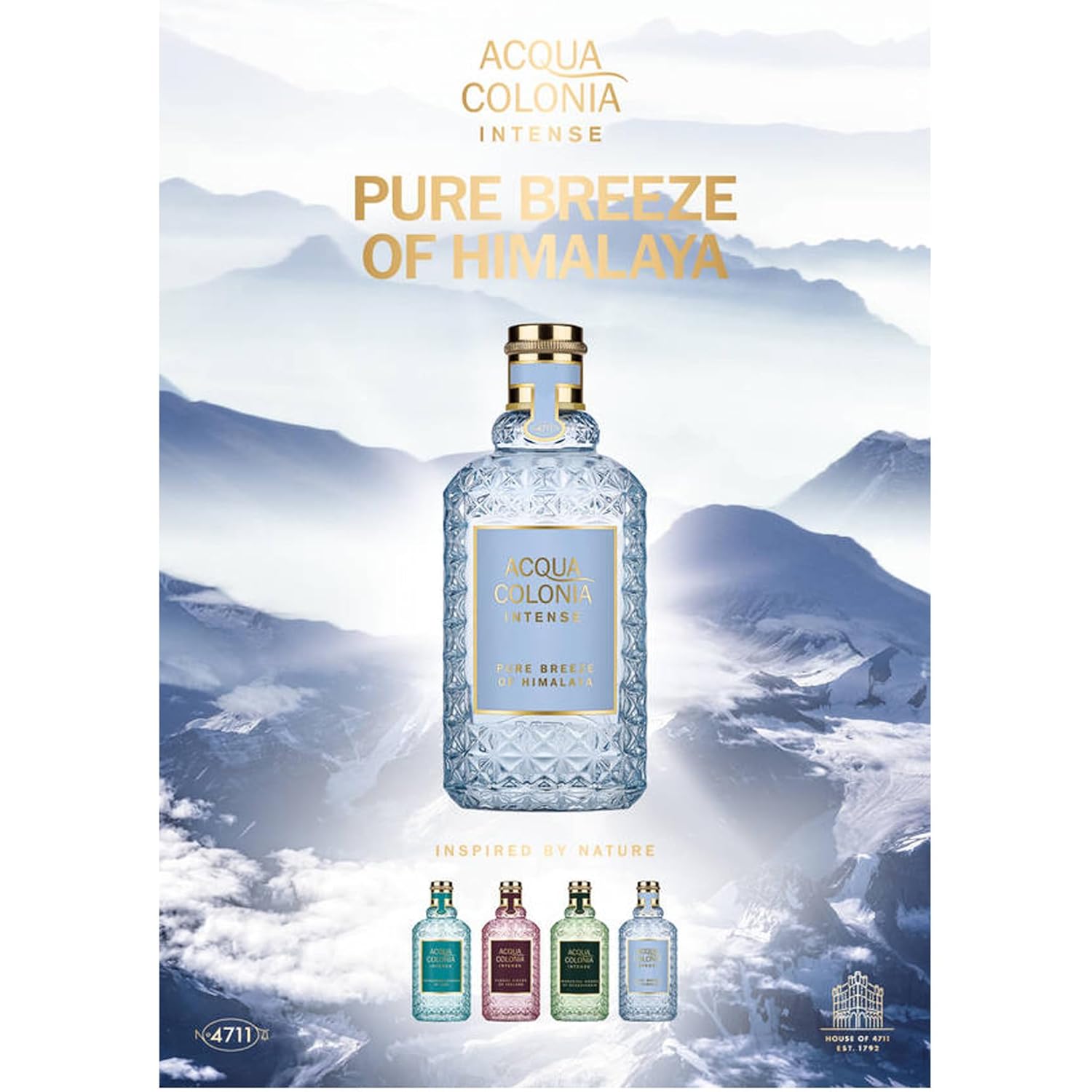 Muelhens 4711 Acqua Colonia Intense Pure Breeze Of Himalaya For Unisex - 1.7 Oz Edc Spray : Beauty & Personal Care