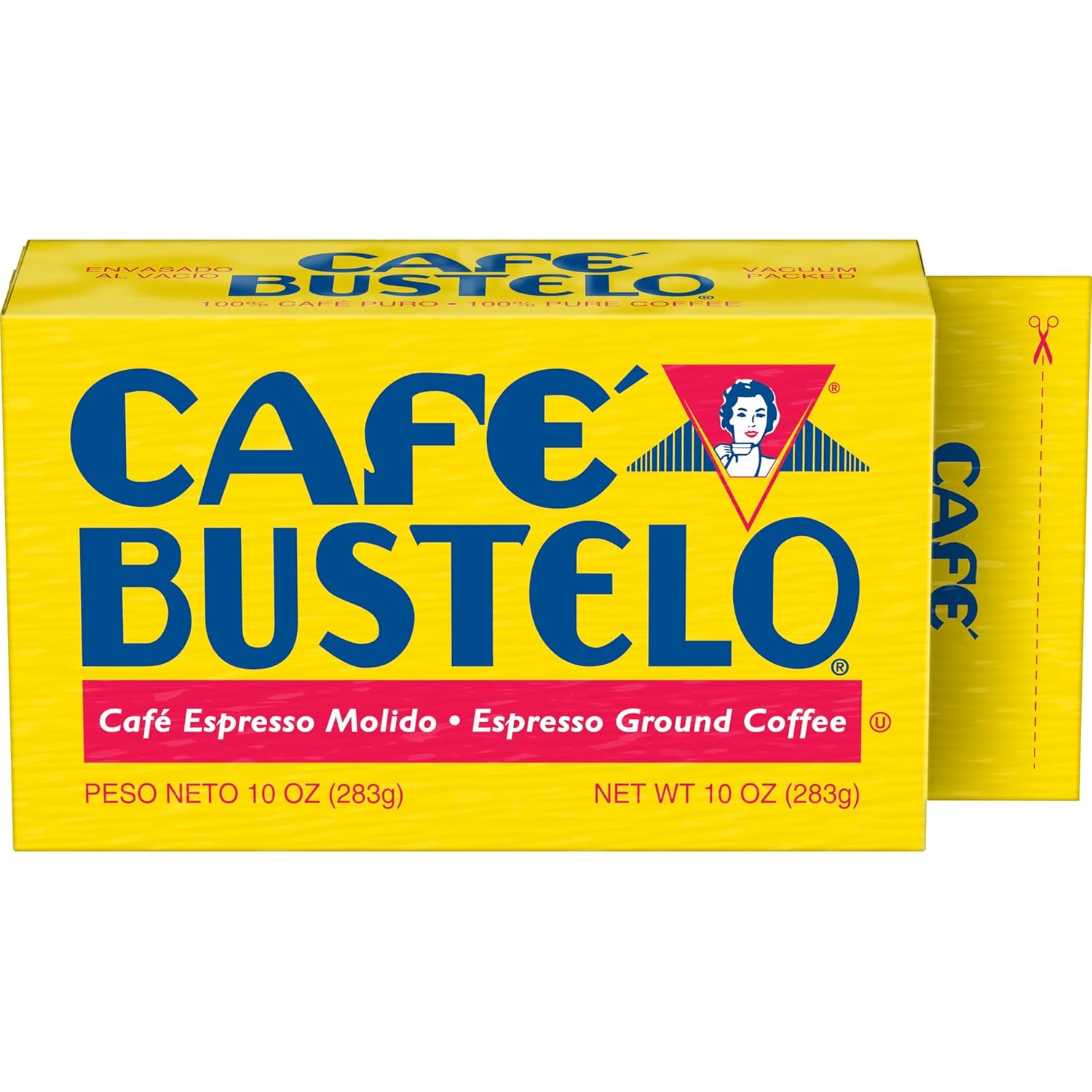 Café Bustelo Espresso Dark Roast Ground Coffee Brick, 10 Ounce (Pack Of 12)