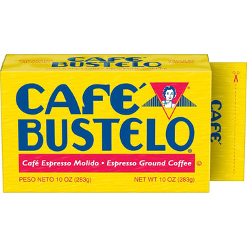 Café Bustelo Espresso Dark Roast Ground Coffee Brick, 10 Ounce (Pack Of 12)