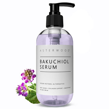 Bakuchiol Serum For Face - Retinol Alternative Bakuchiol Oil - Plumping, Anti-Aging And Anti-Wrinkle - Smoothing Skin Care - 8 Oz