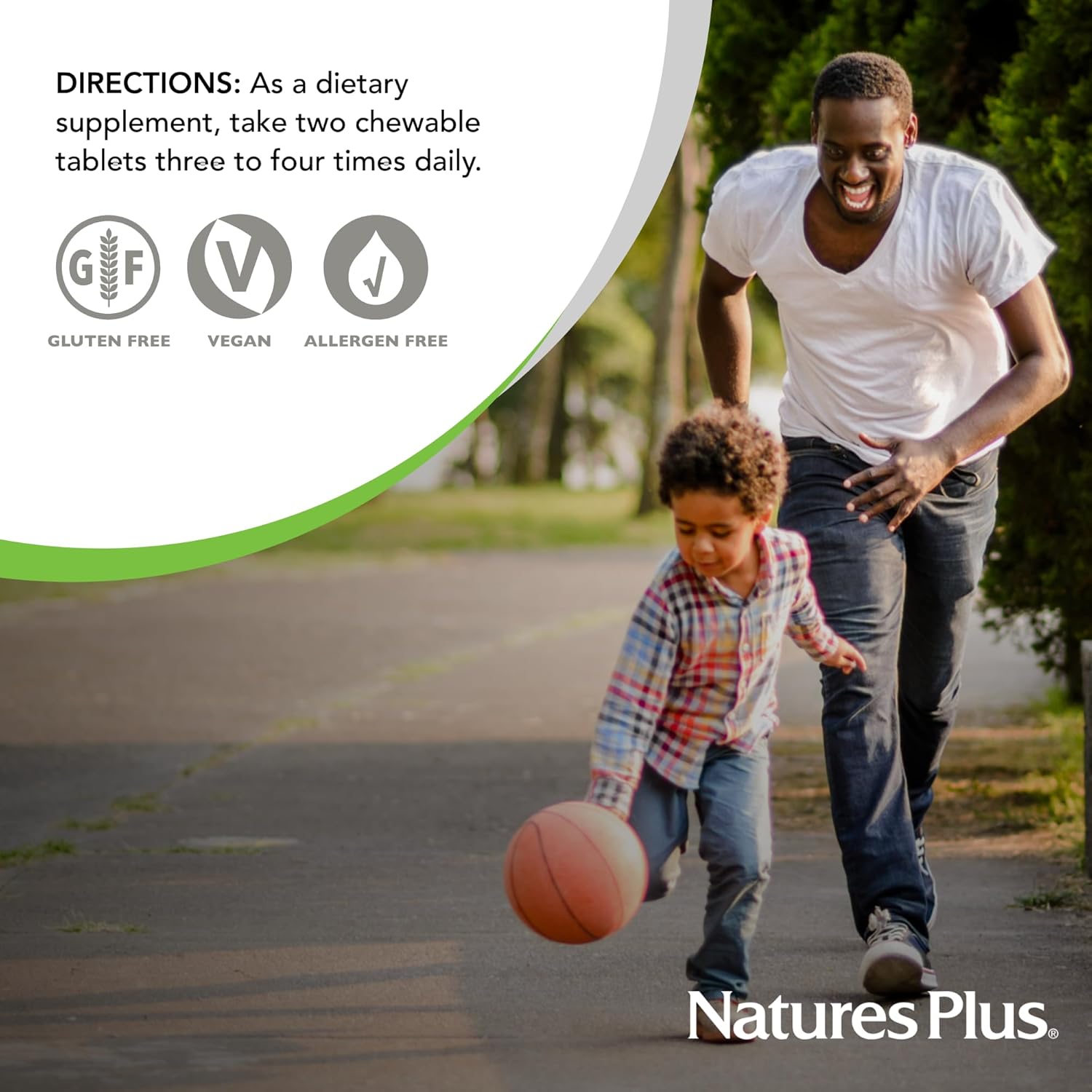 Naturesplus Pedi-Active Leci-Ps, Dmae Complex - 60 Chewable Tablets - Mixed Berry Flavor - Childrens Chewable Supplement, Promotes Brain Health, Focus - Vegetarian, Gluten-Free - 30 Servings