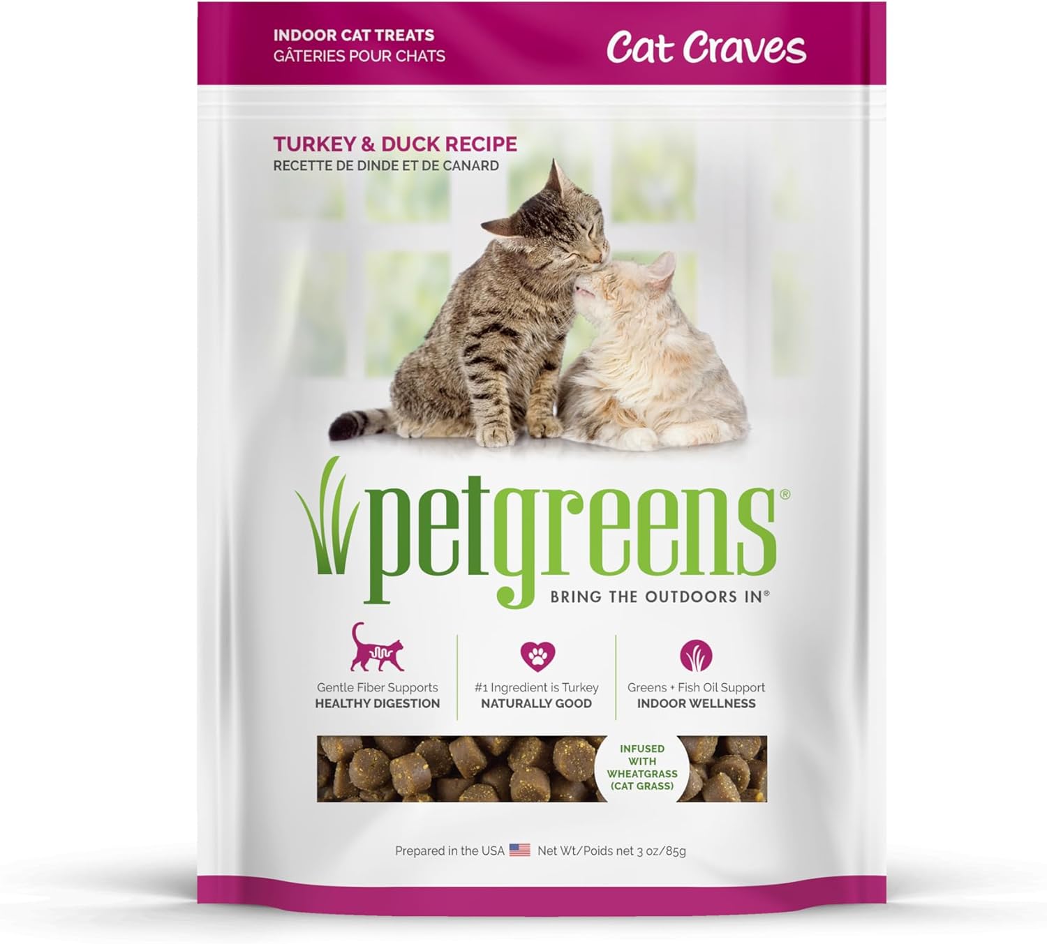 Pet Greens Bellrock Growers Semi-Moist Turkey And Duck Cat Treat (12004) Brown 3 Ounce (Pack Of 1)