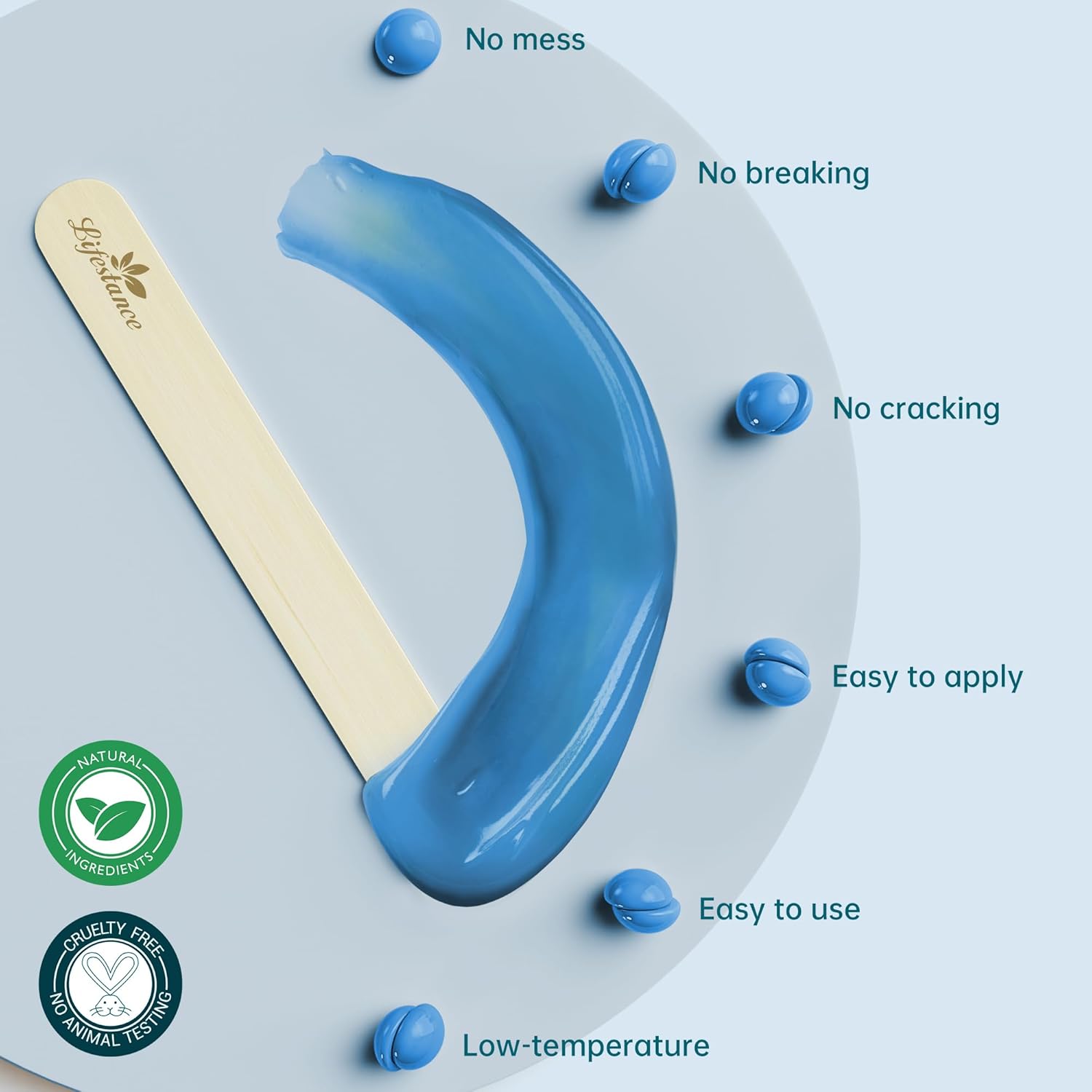 Lifestance 2.5Lb Wax Beads Kit, Chamomile Hard Wax Beans For Hair Removal Brazilian Bikini Face With 30 Applicators Painless Waxing For Fine Coarse Hair Women Men Large Refill For Wax Warmers At Home : Beauty & Personal Care