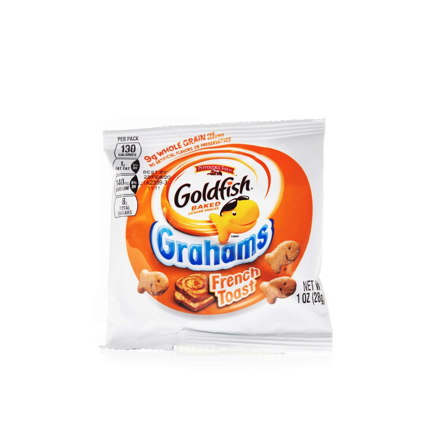 Pepperidge Farm Goldfish Whole Grain Grahams, French Toast, 1 Ounce, Pack Of 300