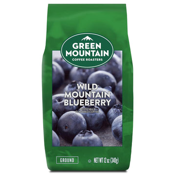 Green Mountain Coffee Roasters Wild Mountain Blueberry, Ground Coffee, Flavored Light Roast, Bagged 12 Oz, 1 Count