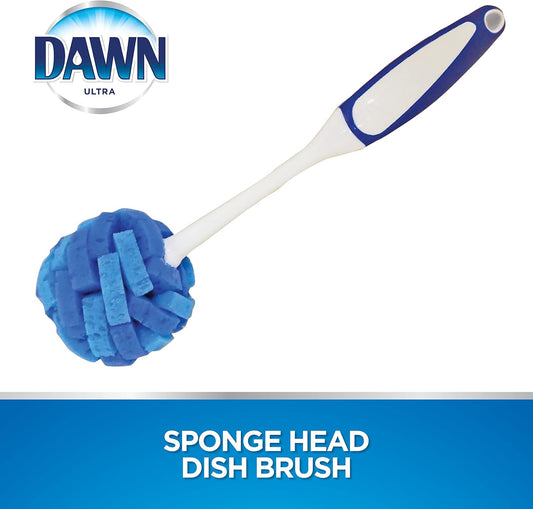 Dawn Ultra, Glass And Dish, White, Puff Sponge