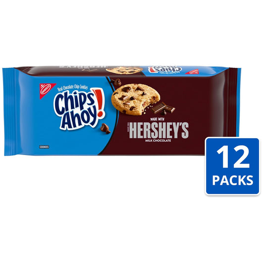 Chips Ahoy! Hershey'S Milk Chocolate Chip Cookies, 12-9.5 Oz Packs