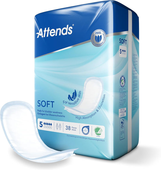 Attends Soft 5, 152 Units (4 Packs Of 38)