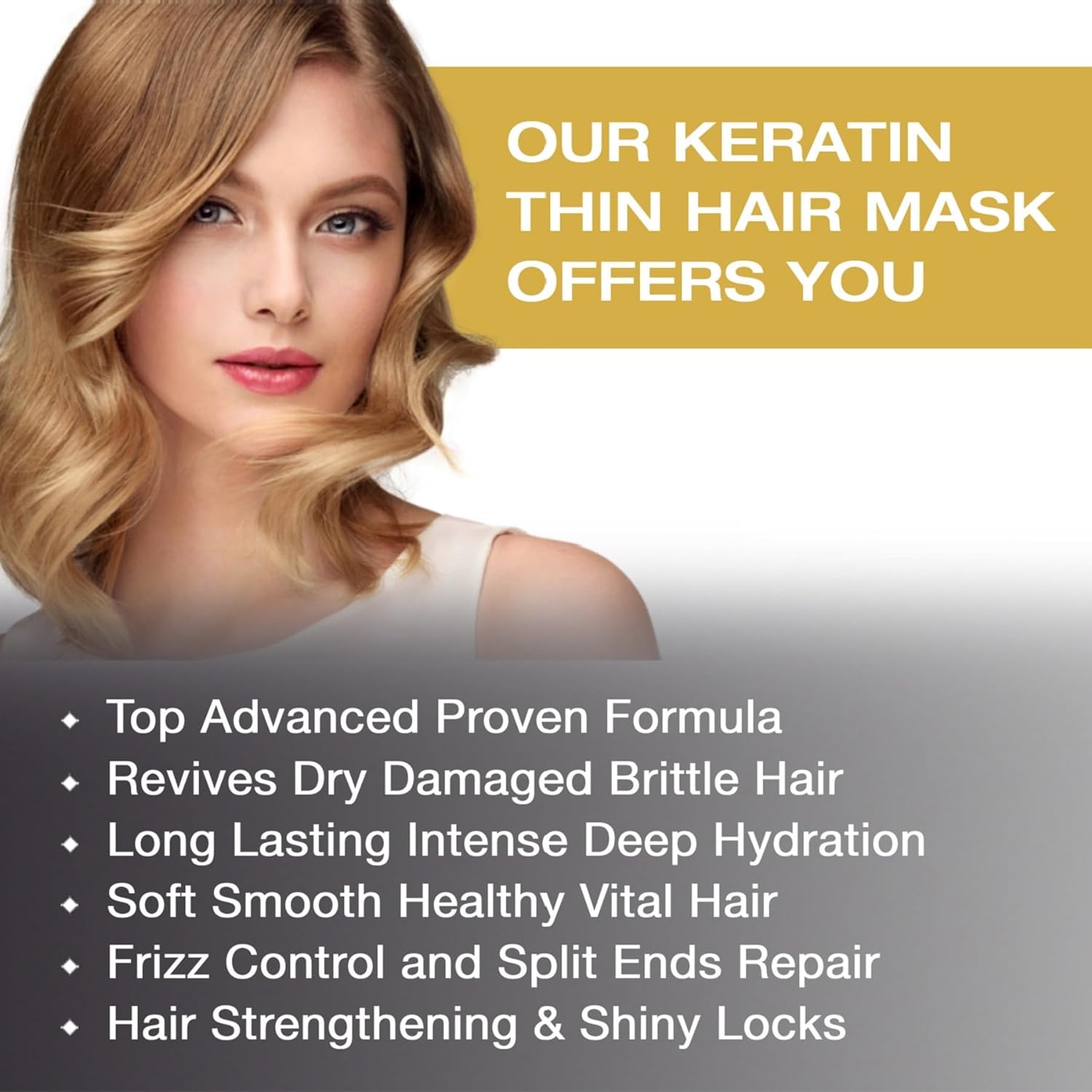 Vitamins Keratin Thin Hair Leave-In Conditioner and Hair Mask Kit - Ultra Hydrating No Rinse Nourishing Cream and Deep Conditioning Hair Mask for Thin Fine Hair - Pro Salon Care for Dry Damaged Hair : Beauty & Personal Care