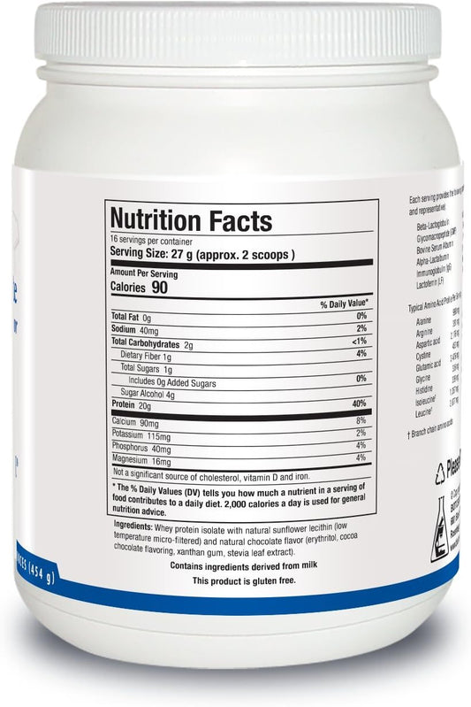 Biotics Research Corporation - Whey Protein Isolate 16 Oz (Chocolate)