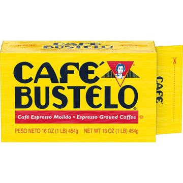 Café Bustelo Espresso Dark Roast Ground Coffee Brick, 16 Ounces (Pack Of 12)