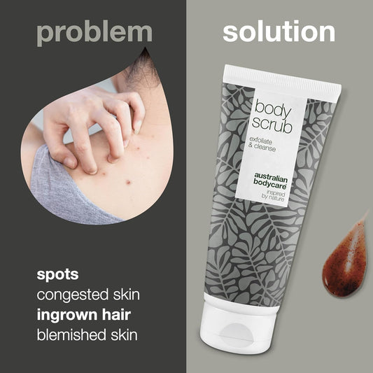 Australian Bodycare Body Scrub For Women & Men 200 Ml | Tea Tree Oil Body Scrub Exfoliator | Foot Scrub For Hard Skin | For Pimples On The Back & Body | With Australian Tea Tree Oil