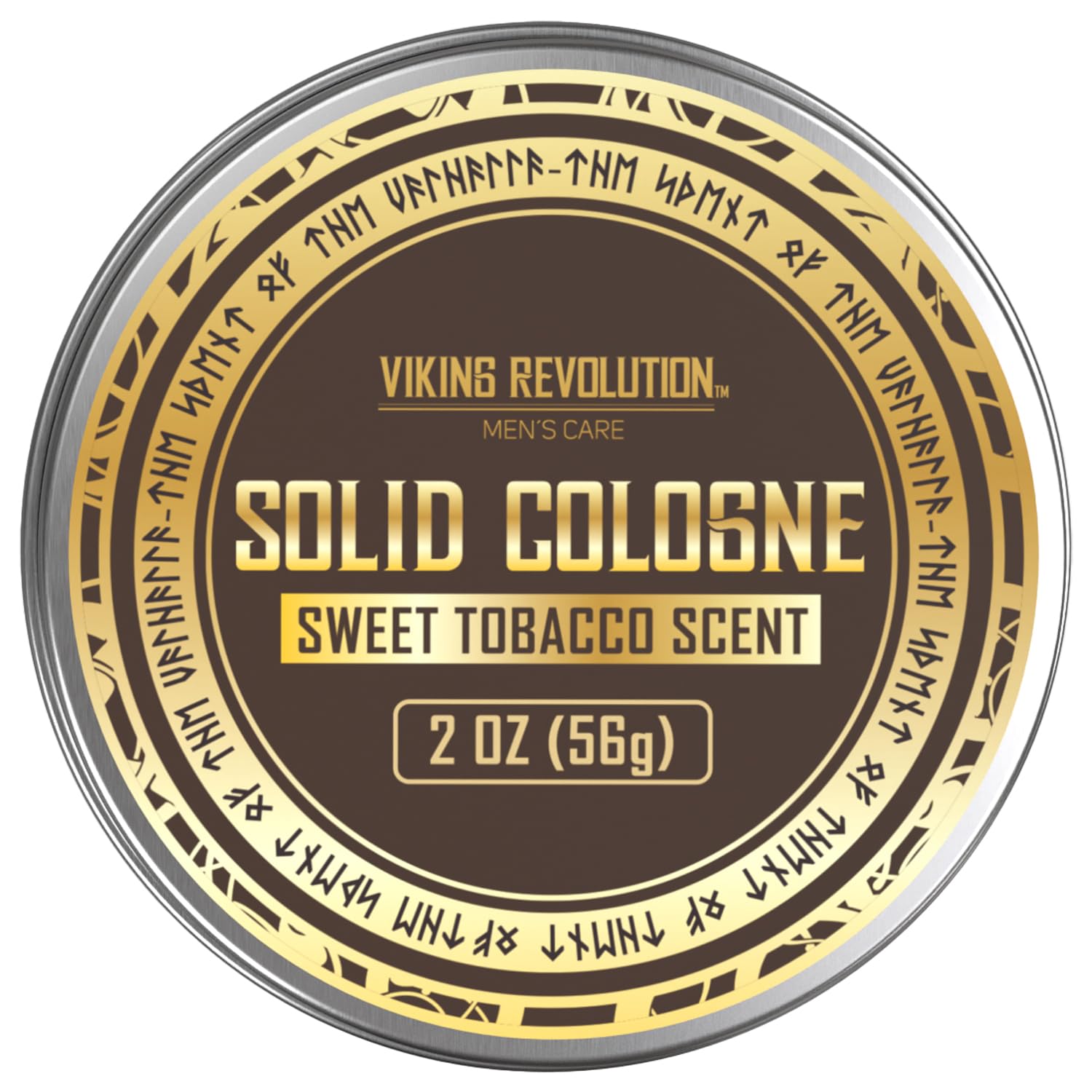 Viking Revolution Sweet Tobacco Mens Solid Cologne Men 2 Oz - Men Solid Perfume Cologne For Men - Balm Cologne For Mens Cologne Balm Travel Cologne Wax (1 Pack, Sweet Tobacco)