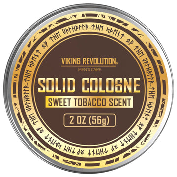 Viking Revolution Sweet Tobacco Mens Solid Cologne Men 2 Oz - Men Solid Perfume Cologne For Men - Balm Cologne For Mens Cologne Balm Travel Cologne Wax (1 Pack, Sweet Tobacco)