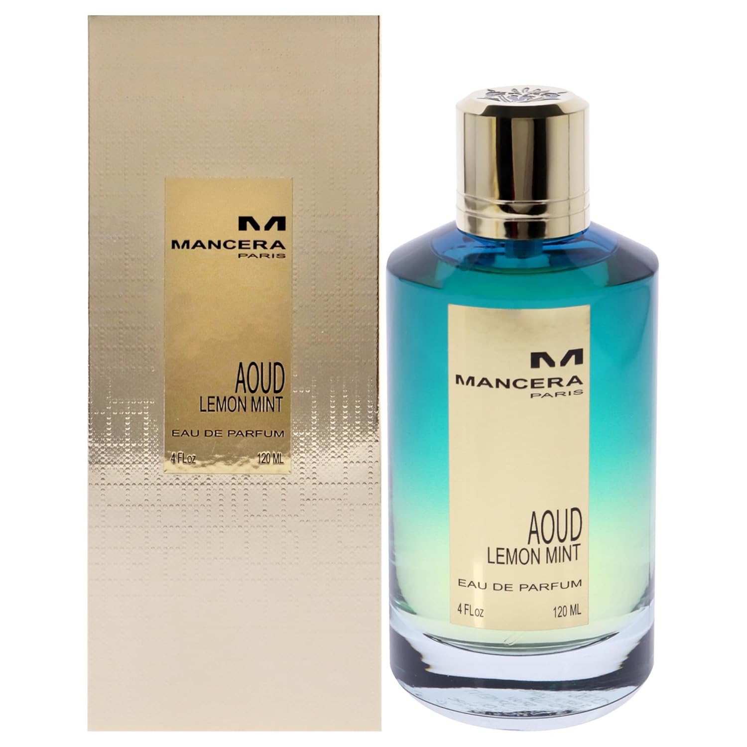 Mancera Eau De Parfum Spray, Aoud Lemon Mint, 4 Fl Oz