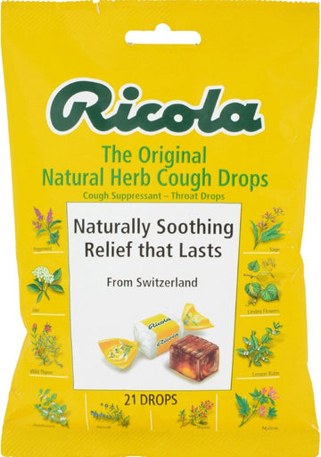 Ricola, Cough Drops, Original avor, 12/21 Ct