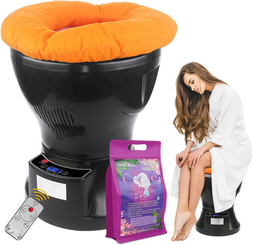 Yoni kit, V Steam Seat Kit, V Steam Seat at Home Kit With Cushion and 20 Bags Yoni Herbs?V Steam Seat Kit for Women V Cleaning and Tightening, Ph Balance, Postpartum Care and more