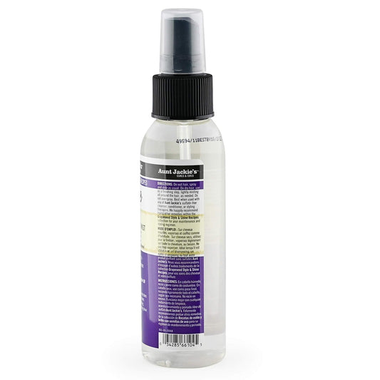 Aunt Jackie'S Grapeseed Style And Shine Recipes Shine Boss Refreshing Sheen Hair Mist, Gives Curls, Waves And Coils Shine Without Oily Feel, 4 Oz